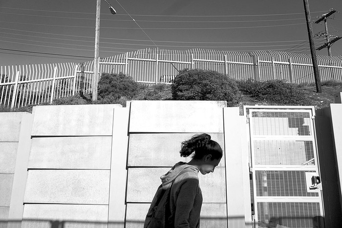 Muro en la frontera entre Estados Unidos y México, el 25 de enero, en San Ysidro, California. Foto: Sandy Huffaker, AFP