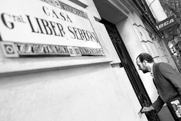 Fernando Amado, en la sede del Frente Amplio. Foto: Pablo Vignali (archivo, febrero de 2017)