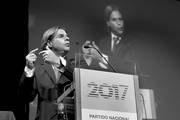 Luis Lacalle Pou, ayer, en la Torre de la Telecomunicaciones. Foto: Andrés Cuenca