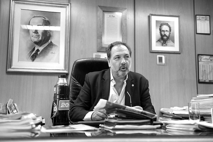 Jorge Gandini en su despacho. Foto: Andrés Cuenca