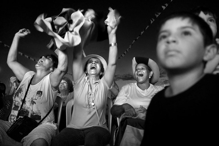 Acto del Frente Amplio, ayer, en Piriápolis. Foto: Pablo Vignali