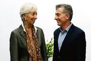 Christine Lagarde,  directora gerente del FMI, y  Mauricio Macri, presidente argentino, el 16 de marzo, en la residencia de Olivos, en Buenos Aires.
foto: davis fernández, afp