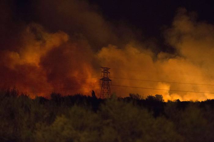 Incendio en Melilla. · Foto: .