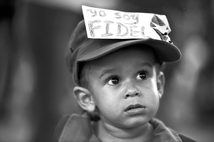 Homenaje a Fidel Castro, en Santiago de Cuba. Foto: Ronaldo Schemidt, Afp