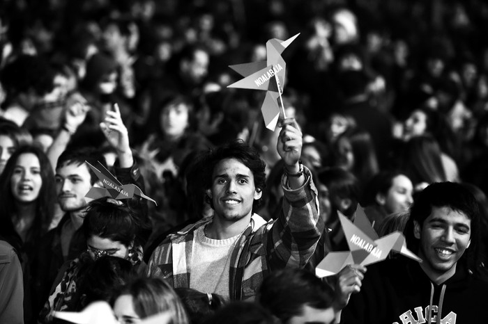 Marcha de conmemoración del Día de los Mártires Estudiantiles, el 14 de agosto de 2014. / Foto: Nicolás Celaya