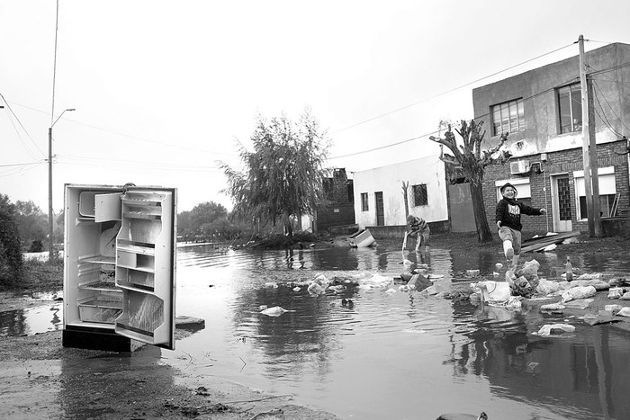 Barrio Roberto Mariano de San José, ayer. Foto: Pablo Vignali