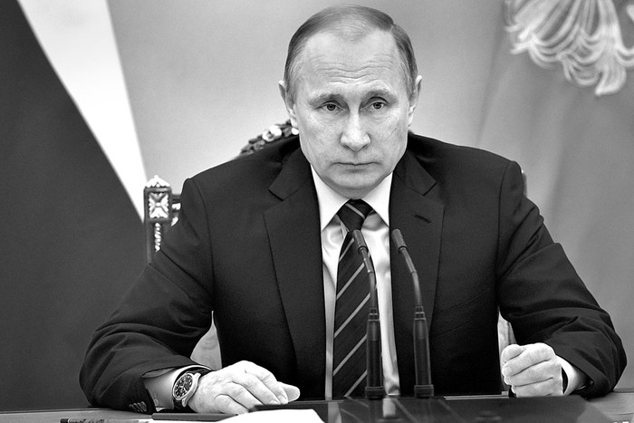 Vladimir Putin, presidente ruso, durante una reunión con miembros del gobierno, ayer, en Moscú. Foto: Alexey Nikolsky, AFP