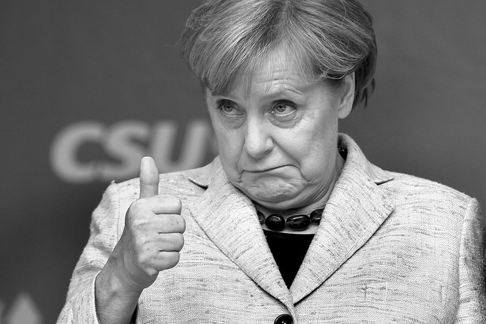 Angela Merkel, canciller alemana, durante un acto de campaña electoral en Ratisbona, al sur de Alemania. Foto: Christof Stache, AFP