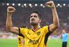 Lucas Viatri, festeja el gol de Peñarol a Flamengo, ayer, en el estadio Maracaná de Río de Janeiro. · Foto: Carl De Souza Lucas Viatri, festeja el gol de Peñarol a Flamengo, ayer, en el estadio Maracaná de Río de Janeiro. · Foto: Carl De Souza
