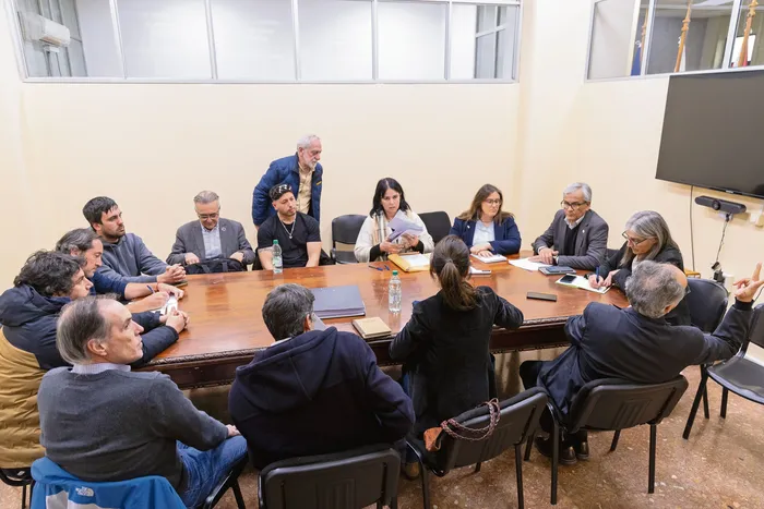 Reunión tripartita, el 8 de setiembre, en el Ministerio de Trabajo y Seguridad Social. · Foto: Rodrigo Viera Amaral