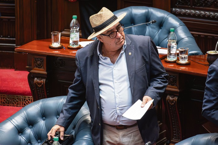 Alfredo Fratti, el 22 de enero, en el Parlamento. · Foto: Martín Hernández Müller