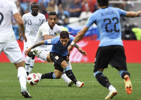 Lucas Torreira, el viernes, en el partido contra Francia en Nizhni Novgorod. · Foto: Sandro Pereyra Lucas Torreira, el viernes, en el partido contra Francia en Nizhni Novgorod. · Foto: Sandro Pereyra