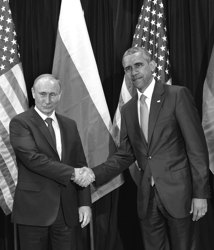 Barack Obama, presidente de Estados Unidos, y Vladimir Putin, presidente de Rusia.
Foto: Mandel Ngan (archivo, setiembre de 2015 )