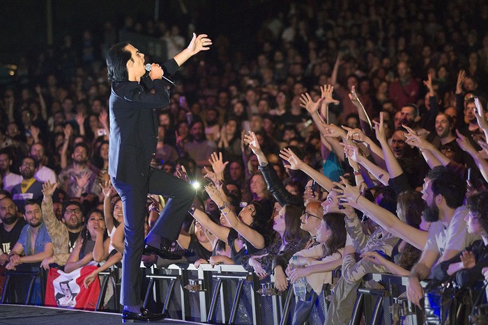 Nick Cave, en el Teatro de Verano (archivo, 2018). · Foto: Andrés Cuenca