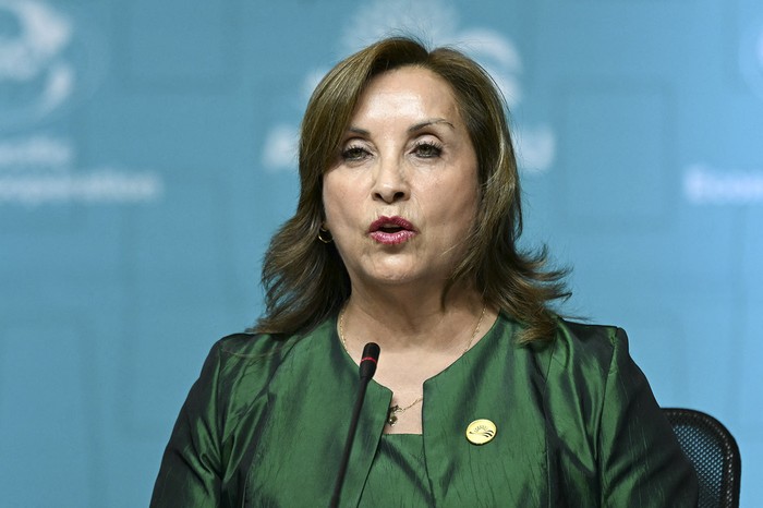 La presidenta de Perú, Dina Boluarte (archivo, noviembre de 2024). · Foto: Luis Acosta, AFP