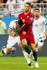 Cristiano Ronaldo (d) de Portugal, y Omid Ebrahimi, de Irán, el lunes, en el Mordovia Arena en Saransk.
· Foto: Jack Guez Cristiano Ronaldo (d) de Portugal, y Omid Ebrahimi, de Irán, el lunes, en el Mordovia Arena en Saransk.
· Foto: Jack Guez