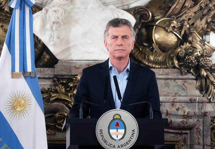 Mauricio Macri en la Casa Rosada, en Buenos Aires. Foto: Federico Mellado, Presidencia Argentina, AFP
 · Foto: Federico Mellado