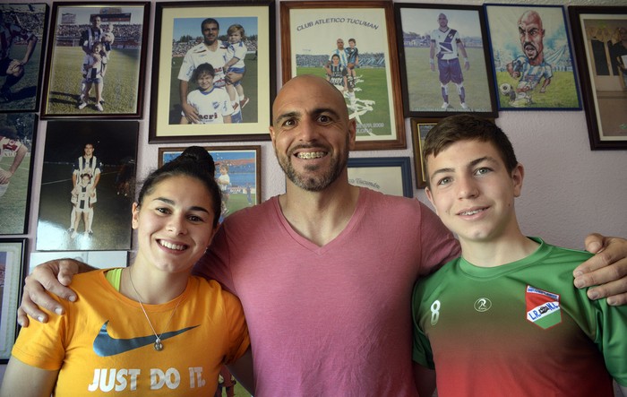 Fátima Barone,  Deivis Barone y Faustino Barone. · Foto: Alessandro Maradei