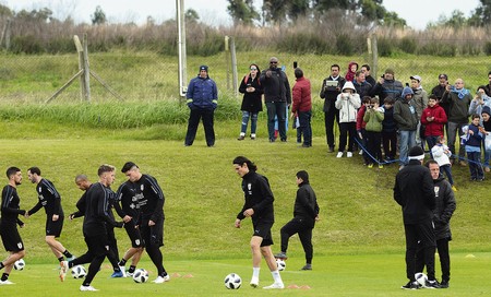Entrenamiento de la selección uruguaya. · Foto: Pablo Vignali Entrenamiento de la selección uruguaya. · Foto: Pablo Vignali