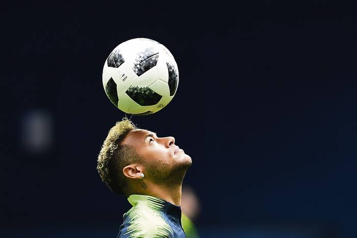 Neymar, en el estadio de San Petersburgo.
 · Foto: Christophe Simon