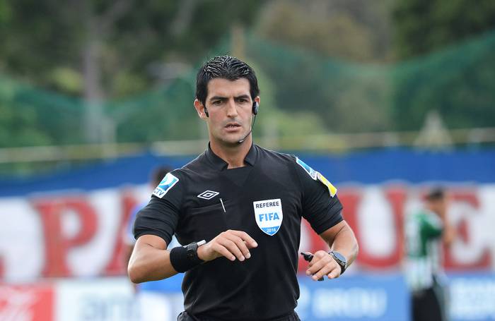 Leodán González, durante el partido Racing-Nacional. (archivo, marzo de 2018). · Foto: Pablo Vignali