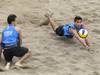 Marco Cairus Lucarelli y Mauricio Vieyto, dupla uruguaya de beach volley, durante el partido con Cuba, en los juegos Panamericanos Lima 2019. f · Foto: Paul Vallejos, Lima 2019 Marco Cairus Lucarelli y Mauricio Vieyto, dupla uruguaya de beach volley, durante el partido con Cuba, en los juegos Panamericanos Lima 2019. f · Foto: Paul Vallejos, Lima 2019