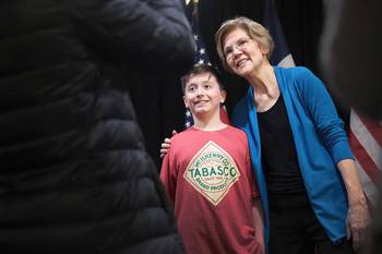 Elizabeth Warren, senadora del Partido Demócrata, durante un acto, el viernes, en Council Bluffs, Iowa. Elizabeth Warren, senadora del Partido Demócrata, durante un acto, el viernes, en Council Bluffs, Iowa.