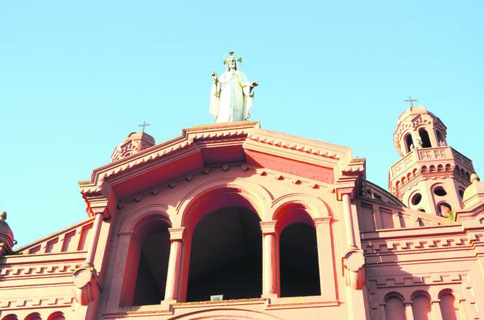 Iglesia del Cerrito de la Victoria. Foto: Manuela Aldabe (archivo, enero de 2017).