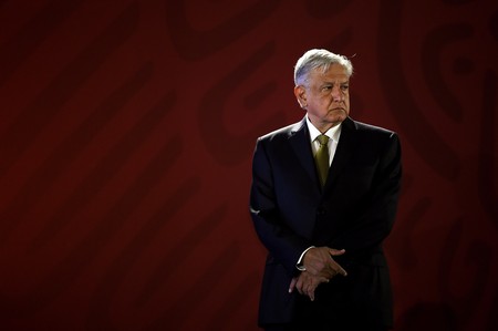 Andrés Manuel López Obrador, previo a dar una conferencia de prensa en el Palacio Nacional, el viernes en Ciudad de México. · Foto: Alfredo Estrella Andrés Manuel López Obrador, previo a dar una conferencia de prensa en el Palacio Nacional, el viernes en Ciudad de México. · Foto: Alfredo Estrella