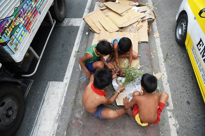 Manila, capital filipina, el miércoles. 
 · Foto: Ted Aljibe