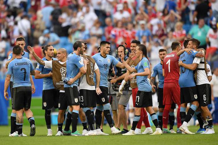Selección uruguaya en Rusia (archivo, julio 2018) · Foto: Sandro Pereyra