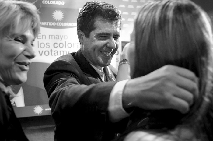 Ricardo Rachetti en la presentación de los candidatos a ediles y a alcaldes de las listas 1515, 1085 y 102020, ayer,en la Casa del Partido Colorado. Foto: Pablo Vignali