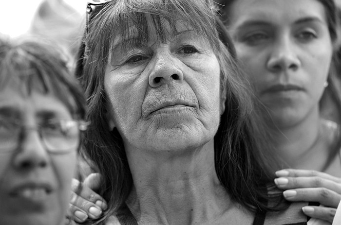 Marcha de trabajadores de Fripur. Foto: Pablo Vignali (archivo, marzo de 2016)