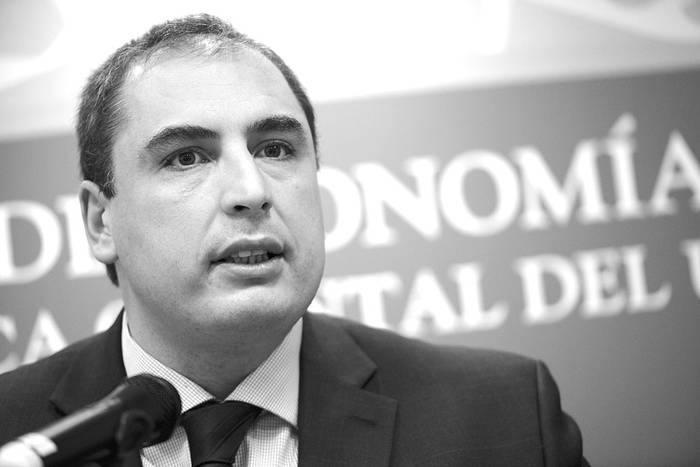 Pablo Ferreri en el Ministerio de Economía y Finanzas. Foto: Santiago Mazzarovich (archivo, junio de 2016)