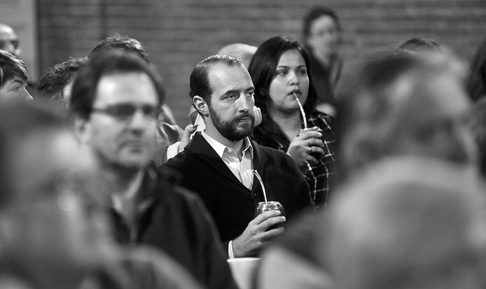 Fernando Amado, en la Convención del Partido Colorado. Foto: Federico Gutiérrez (archivo, agosto de 2017)