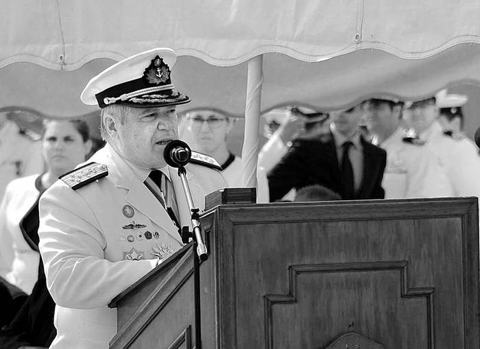 Ceremonia oficial de asunción de Carlos Abillería, como comandante en jefe de la Armada. / foto: álvaro salas, presidencia