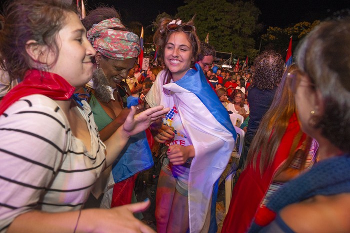 Acto del Frente Amplio en el Parque Rodó. Archivo febrero de 2019. · Foto:  Santiago Mazzarovich