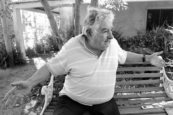 José Mujica, durante una entrevista en su chacra. Foto: Sandro Pereyra (archivo, febrero de 2015).