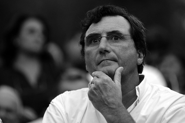 El intendente de Flores, Armando Castaingdebat, durante el acto de homenaje a Raúl Sendic, en Trinidad.
( archivo, marzo de 2011) · Foto: Nicolás Celaya