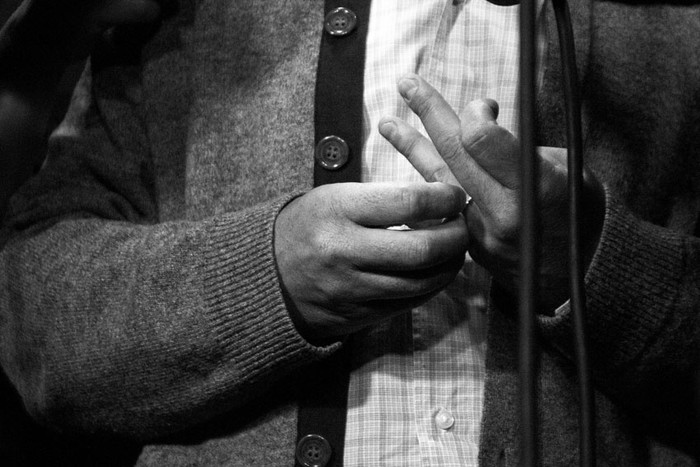  Luis Lacalle Pou ayer, en rueda de prensa en el edificio anexo del Palacio Legislativo. / Foto: Javier Calvelo