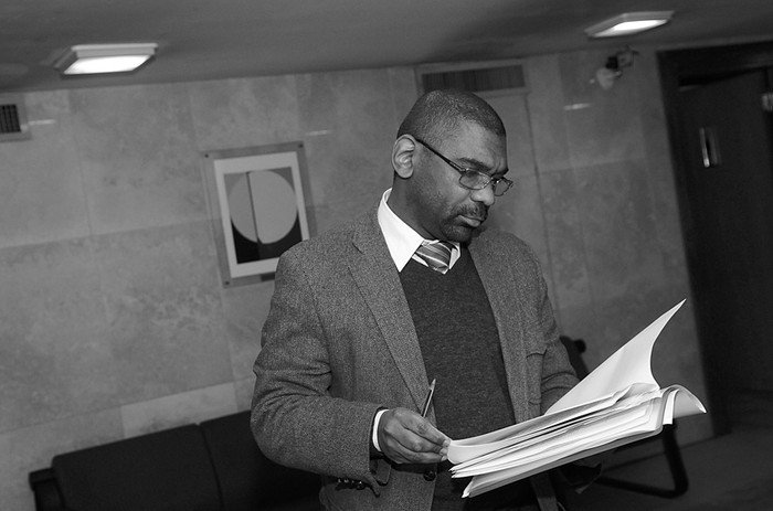 Edgardo Ortuño, en el edificio anexo del Palacio Legislativo. (archivo, agosto de 2011) · Foto: Nicolás Celaya