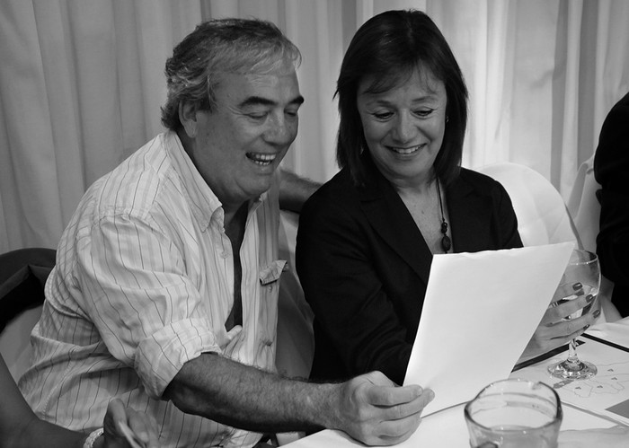 Luis Alberto Heber y Ana Lía Piñeyrúa. (archivo, marzo de 2012) · Foto: Pablo Nogueira