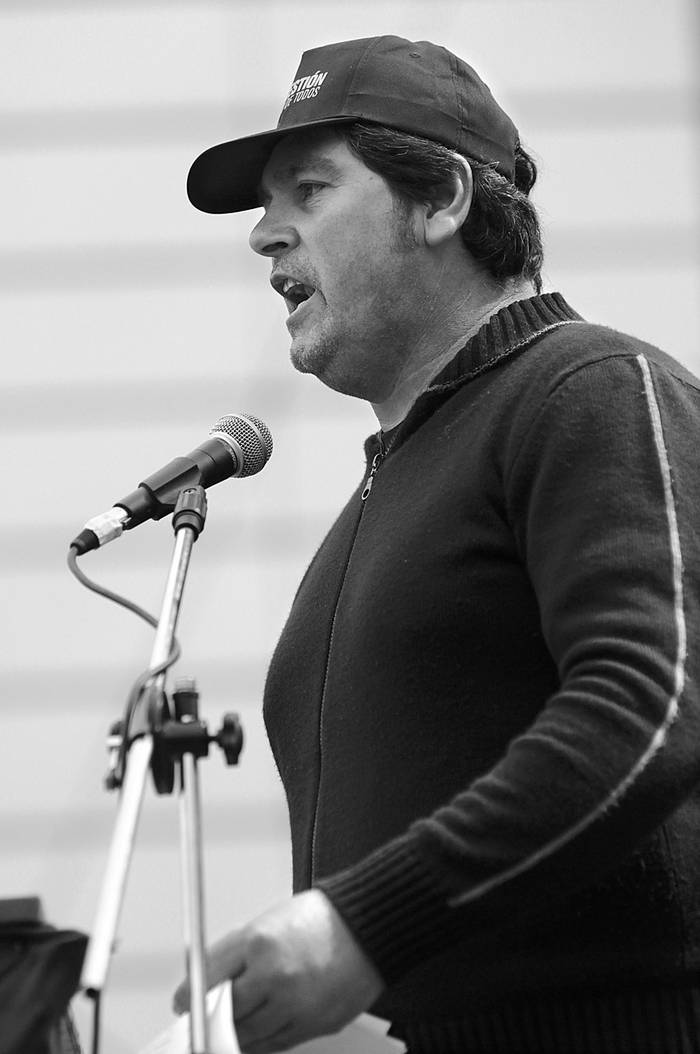 El dirigente del Sindicato Único de Trabajadores del Arroz y Afines (SUTAA). (archivo, noviembre de 2013) · Foto: Sandro Pereyra