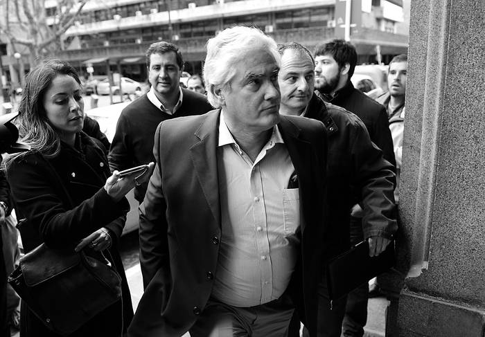 Agustín Bascou, en la sede del Partido Nacional. / Foto: Andrés Cuenca (archivo, setiembre de 2017)