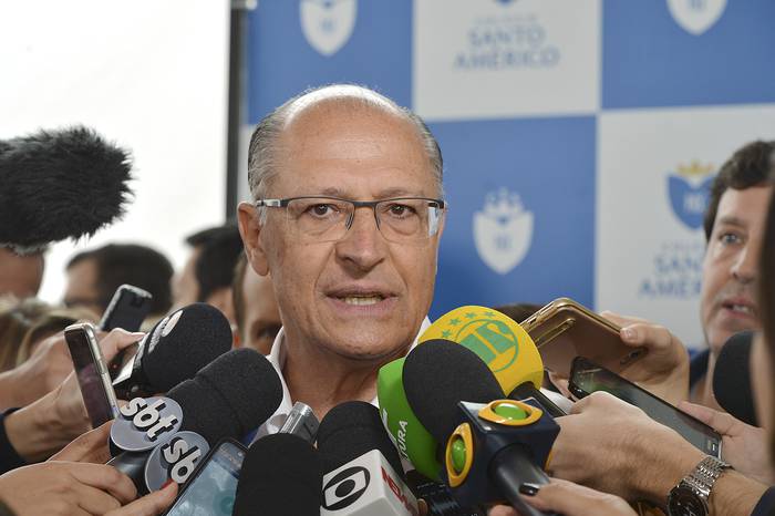 Geraldo Alckmin en San Pablo (archivo, octubre de 2018). · Foto: Rovena Rosa, agencia publica.