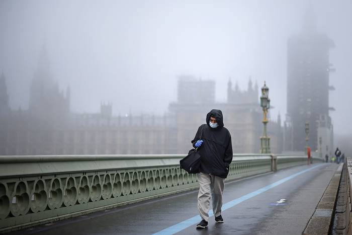 Puente de Westminster, en Londres. (archivo, 8 de diciembre) · Foto: Tolga Akmen, AFP
