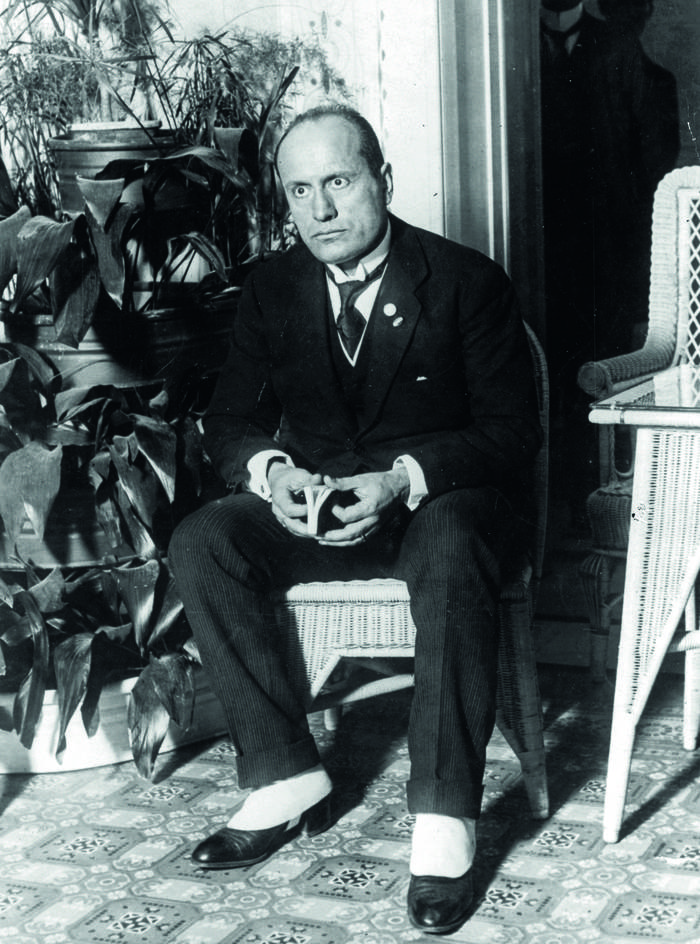 Benito Mussolini en 1922. Topical Press Agency.