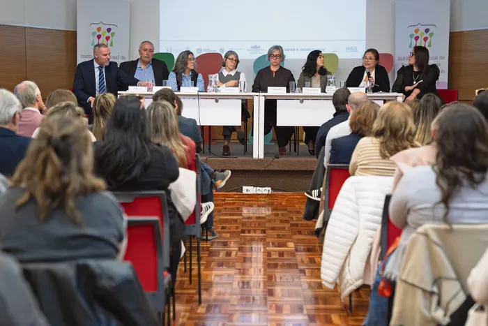 Presentación del informe sobre adopciones, el 27 de octubre, en la sede de la INDDHH. · Foto: Ernesto Ryan