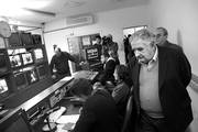 José Mujica, ayer, en los estudios de TNU