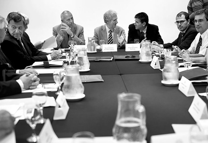 Reunión del gabinete de Tabaré Vázquez. Foto: Nicolás Celaya (archivo, febrero de 2015)